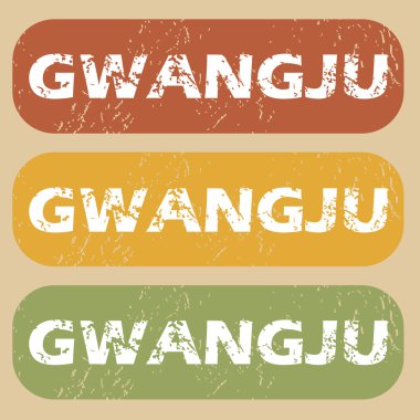 Vintage Gwangju pul seti