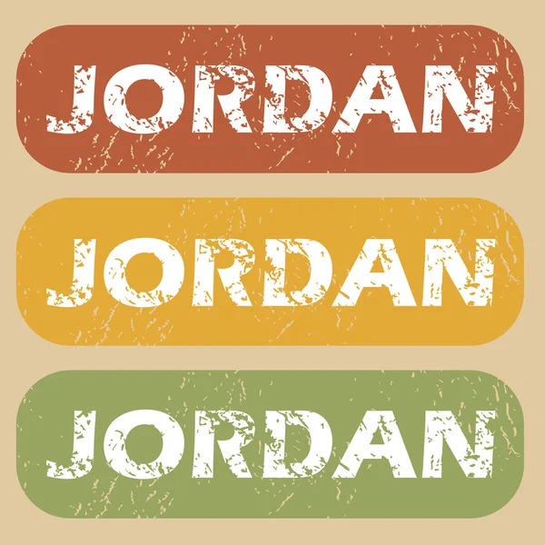 Vintage Jordan Pul Seti — Stok Vektör