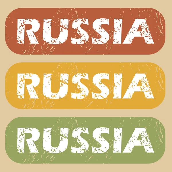 Vintage Rusland stempel set — Stockvector