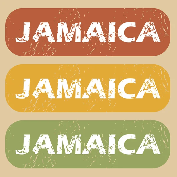 Винтажная марка Ямайки — стоковый вектор