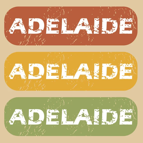 Conjunto de sellos Vintage Adelaide — Archivo Imágenes Vectoriales