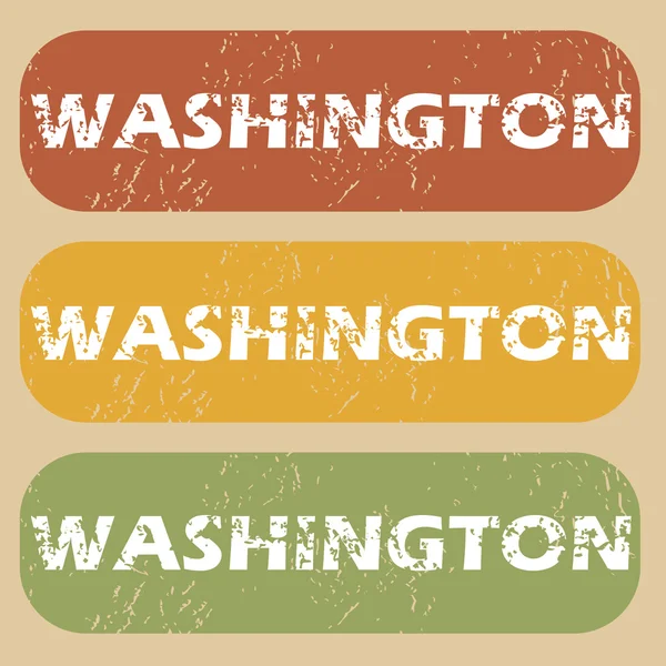 Vintage Washington stamp set — Stock Vector