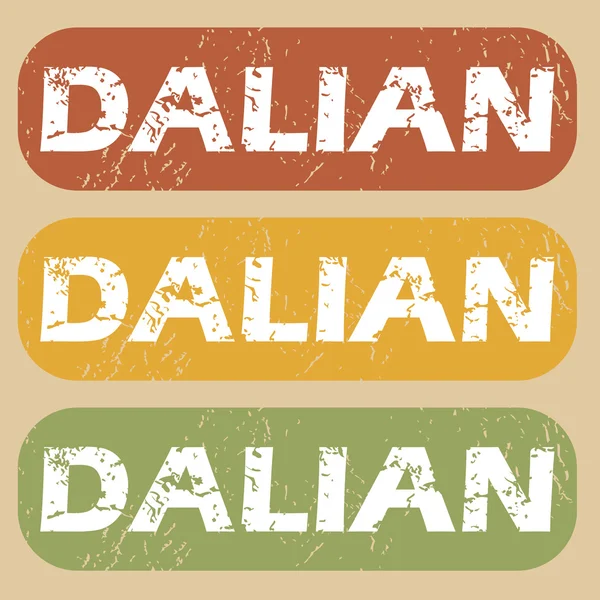 Ensemble de timbres Vintage Dalian — Image vectorielle