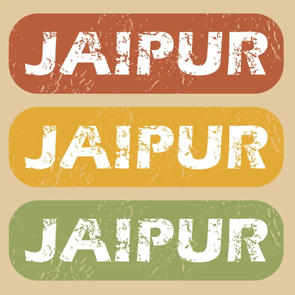 Vintage Jaipur stämpel set — Stock vektor