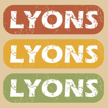 Vintage Lyons Pul Seti