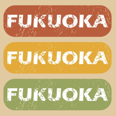 Vintage Fukuoka pul seti