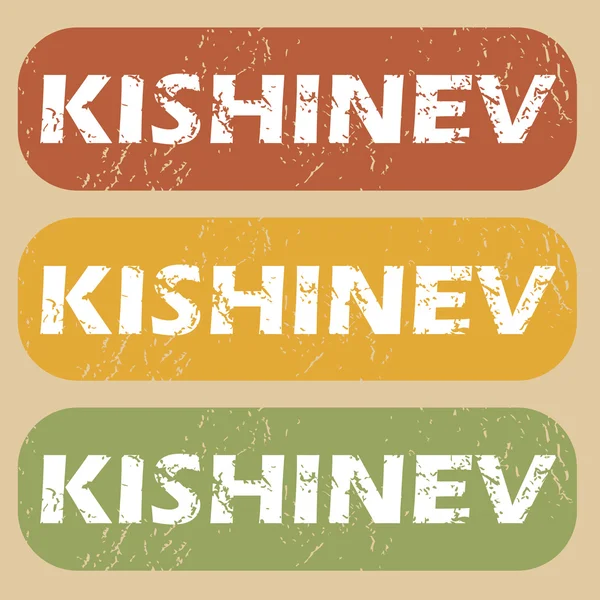 Conjunto de selos kishinev vintage — Vetor de Stock