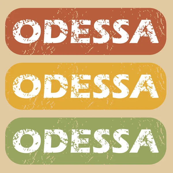 Set di francobolli Vintage Odessa — Vettoriale Stock