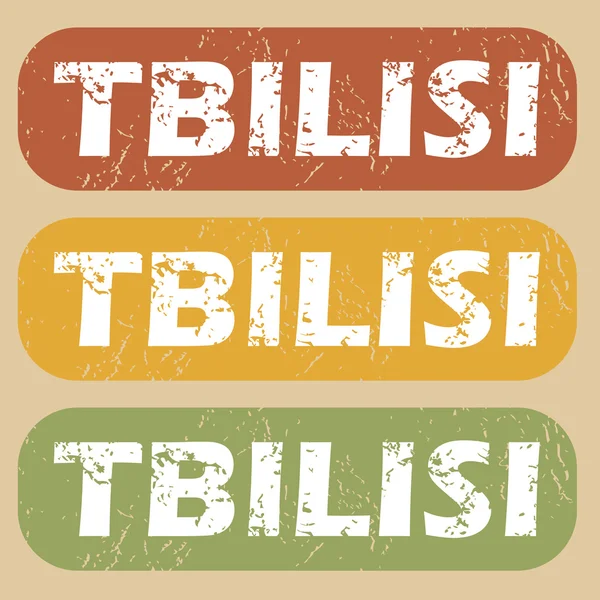 Vintage Tbilisi stämpel set — Stock vektor