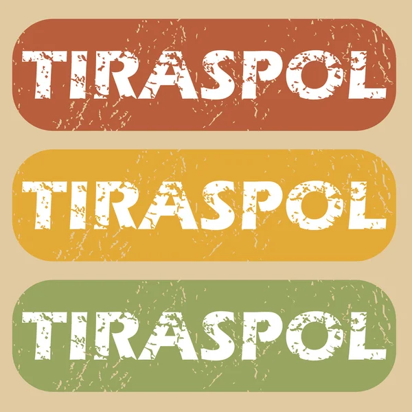 Vintage Tiraspol sello conjunto — Archivo Imágenes Vectoriales
