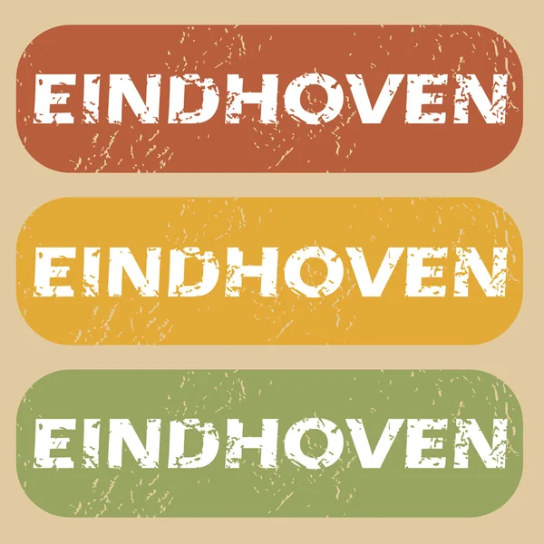 Jahrgang Eindhoven Briefmarkensatz — Stockvektor