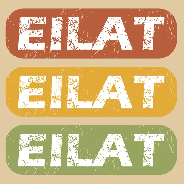 Εκλεκτής ποιότητας σειρά γραμματοσήμων Eilat — Διανυσματικό Αρχείο