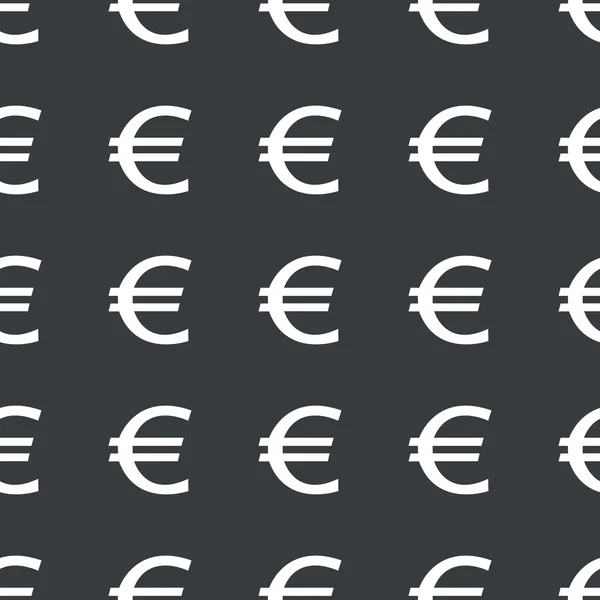 Euro-Muster in gerader Linie — Stockvektor