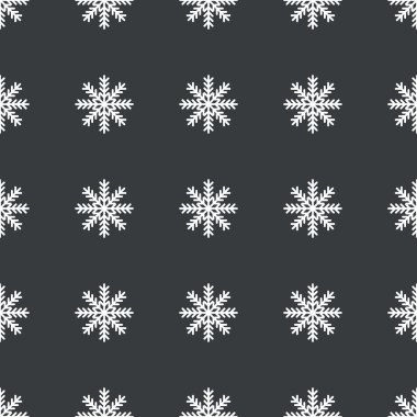 Düz siyah kar tanesi desen