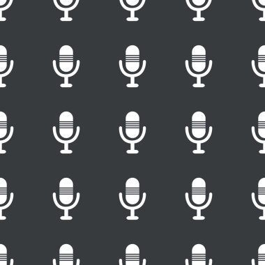 Düz siyah mikrofon desen