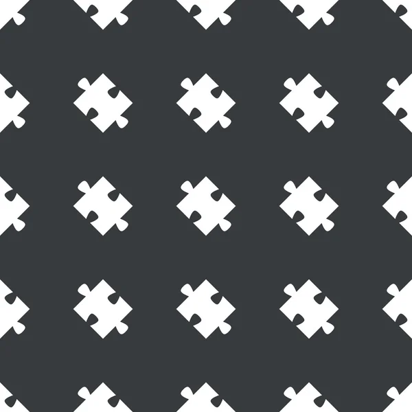 Rovné černé puzzle kus vzor — Stockový vektor