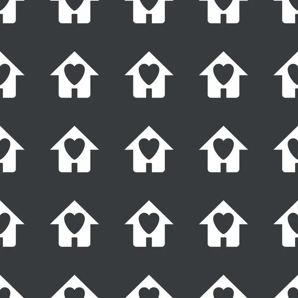 Modèle de maison bien-aimée noire droite — Image vectorielle