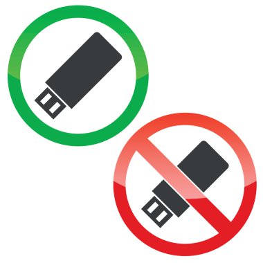 USB sopa izin işaretler koymak