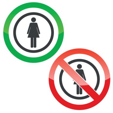Kadın izin işaret