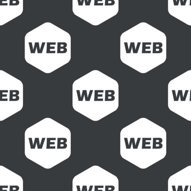 Siyah altıgen Web desen