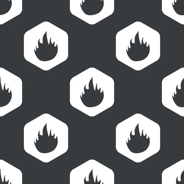 Modèle de feu hexagonal noir — Image vectorielle