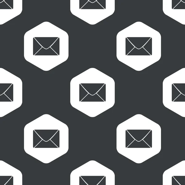 Μαύρο εξάγωνο επιστολή μοτίβο — Διανυσματικό Αρχείο