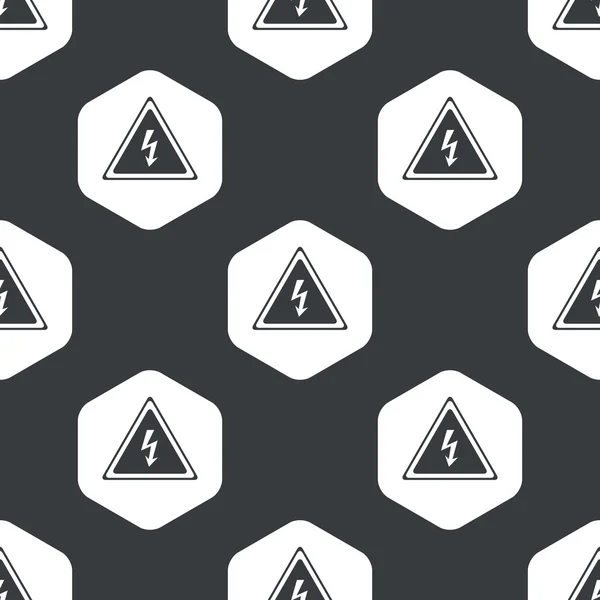 Patrón de alto voltaje hexágono negro — Archivo Imágenes Vectoriales