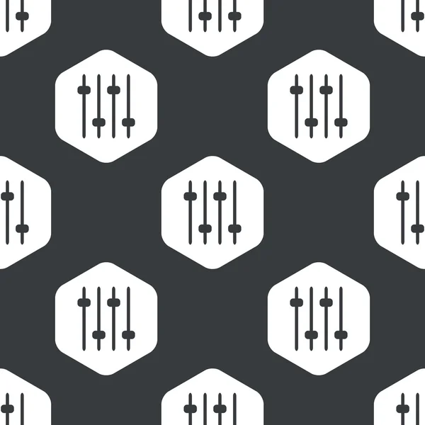 Modèle faders hexagone noir — Image vectorielle