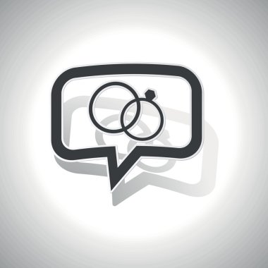 Eğri alyans ileti simgesi