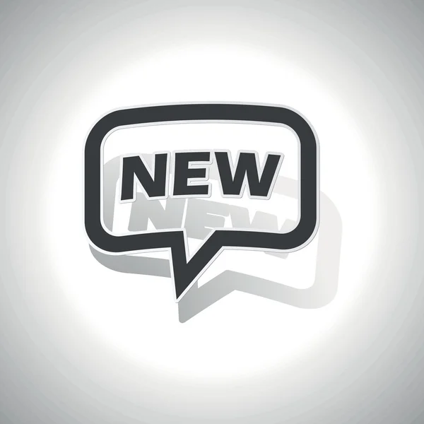 Curved NOUVELLE icône de message — Image vectorielle