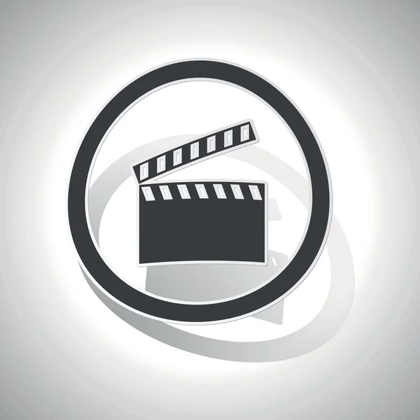 Filmklapper teken pictogram gebogen — Stockvector