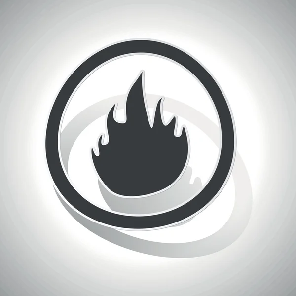 Gebogene Feuerzeichen-Ikone — Stockvektor