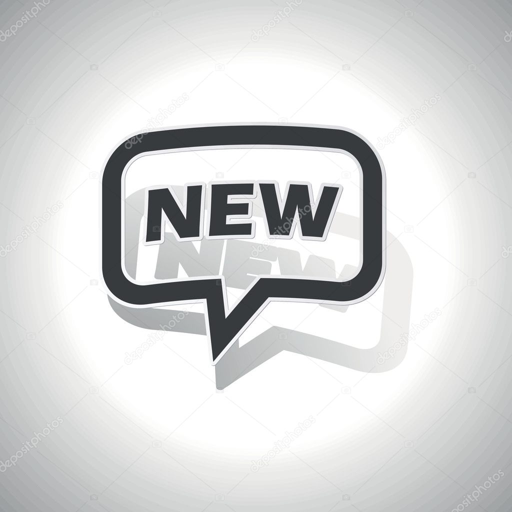 Curved NEW message icon