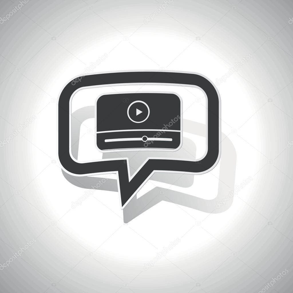 Curved mediaplayer message icon