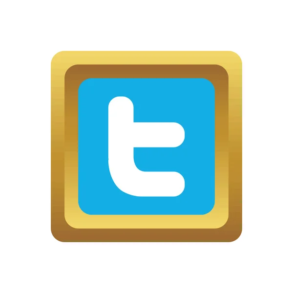 Twitter social icon — Stock Vector