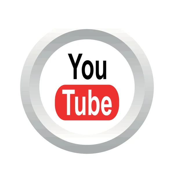 Społecznej logo YouTube — Wektor stockowy