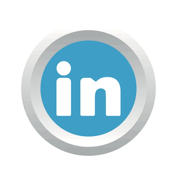 Linkedin 社会ロゴ — ストックベクタ