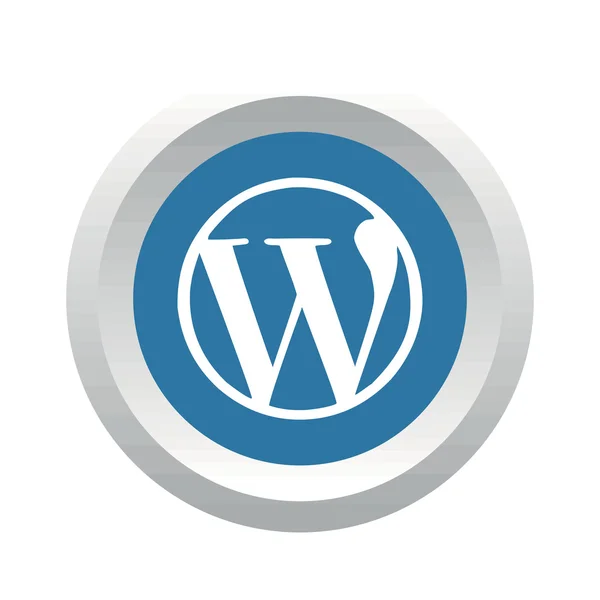 Wordpress logo sociale — Vettoriale Stock