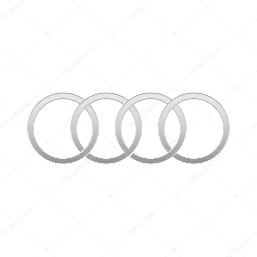 Audi auto logo. Vector