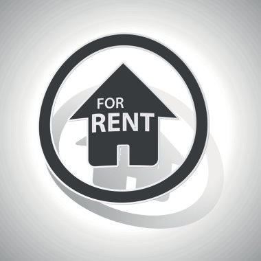 Kiralık Ev işareti etiket, kavisli