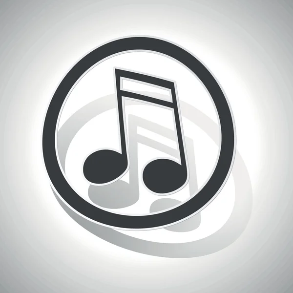 Signo de música curvado icono 2 — Vector de stock