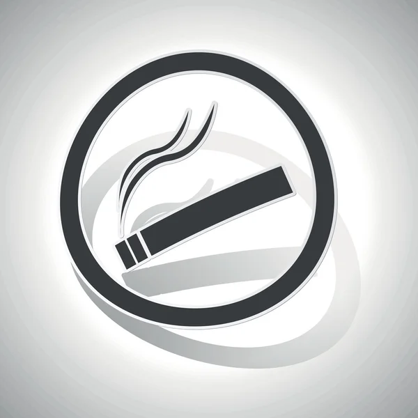 Nálepka znak kouření, zakřivené — Stockový vektor