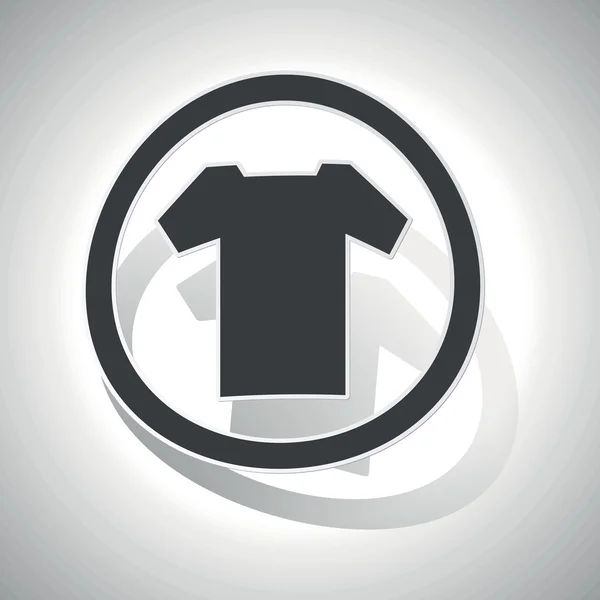Aufkleber mit T-Shirt-Zeichen, gebogen — Stockvektor