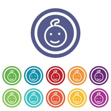 Set renkli çocuk işaretler