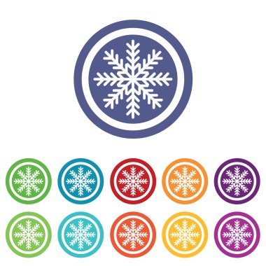 Soğuk işaretleri renkli seti