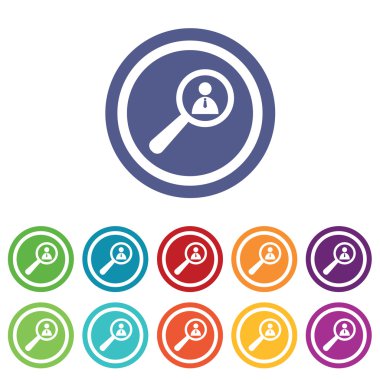 Kullanıcı detayları işaretleri renkli seti