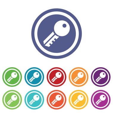 Anahtar işaretleri renkli seti