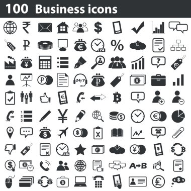 100 iş simgeler kümesi