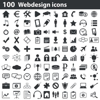 100 webdesign Icons set