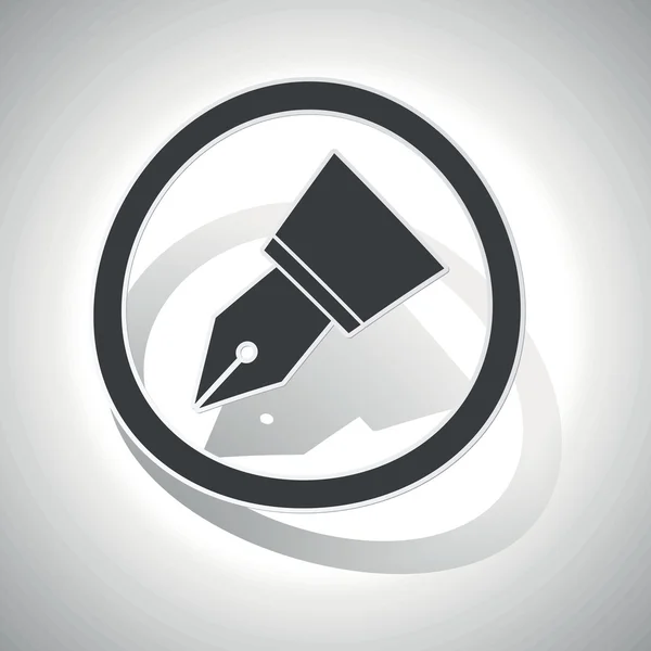 Sticker stylo encreur, courbé — Image vectorielle